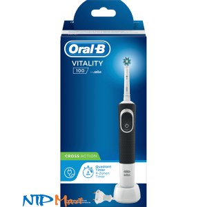 Bàn Chải Đánh Răng Điện Oral-B Vitality 100 Cross Action màu hồng nhập khẩu Đức
