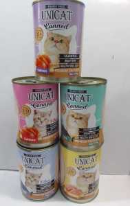 unicat kitten adult cat wetfood makanan basah kaleng anak kucing dewasa 375gr