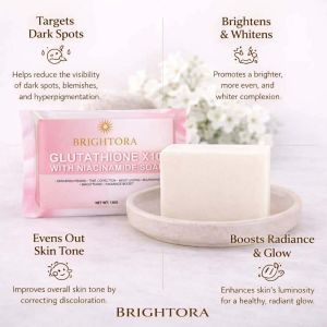 Brightora Glutathione x 10 with Niacinamide - Skin Brightening Tone Correction Moisturizing Nourishing Smoothing Radiance Boost