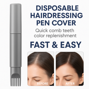 Quick Hair Coloring Pen With Comb Teeth Cover Gray Hair Disposable Hair Styling Pen Waterproof Sweat-Proof Hairdressing Pen