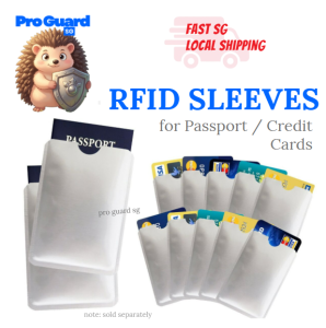 [SG] 1/5/10pcs RFID Blocking Sleeves Anti Theft Scan Credit Card NRIC Passport Protector NFC Shield Cover for Travel Wallet Pouch Bag