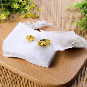 100Pcs Tea Filter Bag Non Woven Drawstring Tea Bag Tea Filter Strainer Bag Uncang Teh Kosong Disposable Teabag 无纺布茶包袋 茶过滤袋 咖啡过滤袋 煲汤袋
