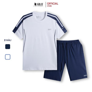 Bộ Đồ Thể Thao Nam Cổ Tròn Chất Coolmax Co Giãn Phong Cách Thể Thao chuẩn men - Grayhomme
