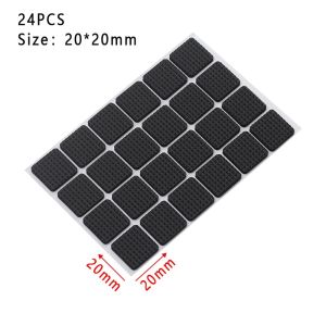 1-24PCS Self Adhesive Furniture Leg Feet Rug Felt Pads Anti Slip Mat Bumper Damper For Chair Table Protector