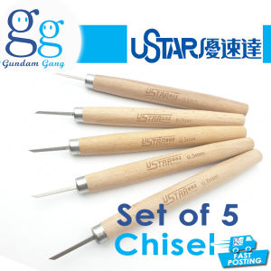 UStar Chisel 0.1mm 0.2mm 0.3mm 0.5mm 0.8mm Panel Line Crafting Custom Modification Gundam Gang