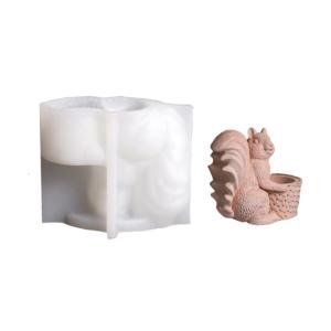 Squirrel Cup Mold Eggs Holder Molds Silicone Texture for Handmade Enthusiasts Present and Family Activities