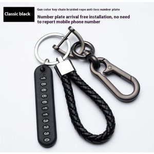 LunaShine สร้อยคอจิวเวลรี่โทรศัพท์ป้ายทะเบียนรถหมายเลขโทรศัพท์มือถือติดบนรถป้องกันการสูญหาย