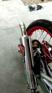 KNALPOT RACING CREAMPIE JOGJA ZZ1 NINJA R/RR/SS STAINLESS