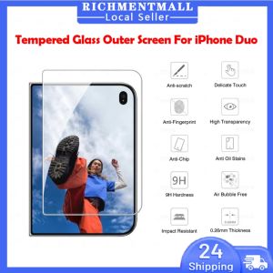 【🔥SG🔥】RICHMENTMALL For Magnetic Acrylic HD Clear Cases for iPhone Duo Wireless Charging Transparent Shockproof Hard Cover