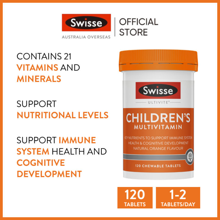 Swisse Ultivite Children’s Multivitamin 120 Chewable Tablets (EXP07