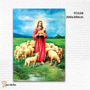 Tranh gạch ốp tường 3d thiên chúa - KXSC43