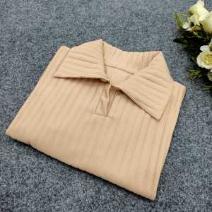 ADHIVA.ID - CROP KNIT HORNET KAOS KERAH WANITA CROPTOP LONG SLEEVE V KAOS TOP LENGAN PANJANG