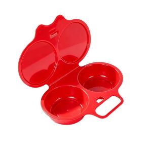 WAPKTY Food Grades Plastic Microwave Egg Cooker Heat Resistant Kitchen Cooking Mold Egg Fryer Creative Simple Egg Steamer Mold Kitchen Gadgets
