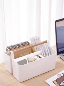 Japanese style sorting box miscellaneous items desktop storage box divided handheld stacking storage box remote control cosmetics storage box