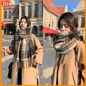 🔥🔥🔥ranghe แฟชั่นใหม่ผ้าพันคอลายสก็อตสำหรับฤดูหนาวผ้าแคชเมียร์เทียมแบบคลาสสิกสำหรับผู้หญิงฤดูใบไม้ร่วงและฤดูหนาว