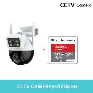 HUAWEI Dual Lens CCTV Camera Connect Cellphone With Audio and Speaker Mini IP Security Camera Auto Tracking Night Vision Waterproof Alarm Surveillance CCTV Light Bulb Connect to CP Outdoor HD Wireless Two-Way Audio CCTV Camera