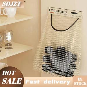 SDJZT 1PC treo lưu trữ lưới túi nhà bếp rác Túi lưu trữ công cụ treo tường dung lượng lớn lưu trữ túi bao bì túi nhựa