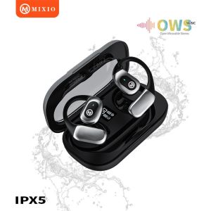 MIXIO X13 Sport Open Ear Air OWS Bluetooth Earbuds 5.4 IPX5 Waterproof Dual ENC Audio Open Wearable Stereo