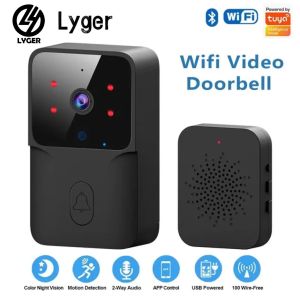 2024 NEW M8 Wireless Smart Wi-Fi Doorbell Outdoor HD Camera Anti-Theft Night Vision Visual Intercom Home Monitoring Security Camera