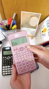 Máy tính cầm tay CASIO Fx 580VN X màu hồng độ chính xác cao bảo hành 24 tháng dùng học tập tiện lợi