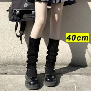 Tất Dài bọc ấm chân dệt kim 40/50/70cm mùa thu mùa đông len chân tất tay Y2K Crochet Vớ cổ cao tất kiểu ủng không che bàn chân Lolita vớ