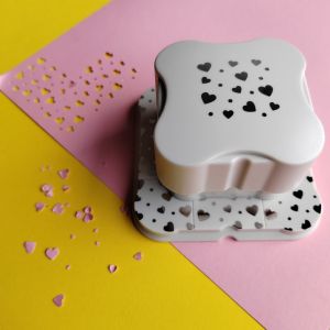 FUNG MALL ic Paper Hole Punch Punching Machine Handmade Paper Cutter School Supplies Labor-Saving Embossing Device Scrapbooking