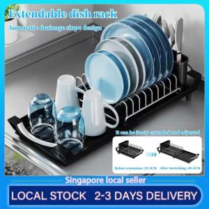 Kitchen Sink Rack / Extendable Dish Drainer / Dish Drying Rack