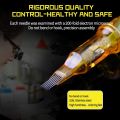 20pcs Yellow Dragonfly V2 Tattoo Cartridge Needles 4 color cap for RL/RS/RM/M1. 