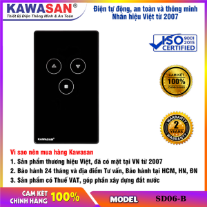 Công tắc thông minh điều khiển cửa cuốn rèm cửa qua Wifi SD06