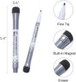 8 Pcs /12 pcs Magnetic Dry Erase Markers with Eraser Cap Fine Tip, Low Odor, Long Standby - White Board Markers Perfect for Dry Erase Whiteboards in the Office Classroom or at Home. 