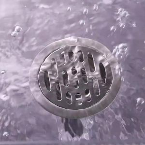 Square Floor Drain Double Layer Stainless Steel Bathroom Shower Tile Drain Cover for Laundry Area