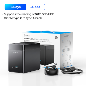 ORICO DS Series 2 Bay 3.5 USB3.0 Type C Hard Drive Enclosure HDD Case Support UASP 12V4A Power