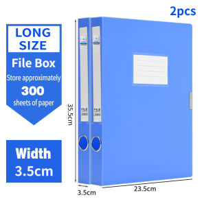 Long Size File Box 2/5/10 Pcs Document Box File Folder Organizer Paper Storage for office 3.5/5.5/7.5cm