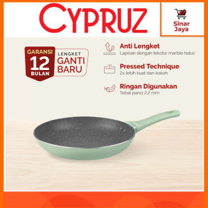 CYPRUZ Press Color Series Fry Pan 18 20 22 24 cm (Anti Lengket & Tebal)
