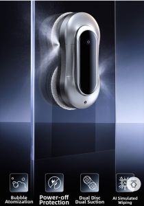 German Glass Cleaning Tool for Home Use 2026 New Model Automatic Intelligent Water Spray Window Cleaning Robot for Interior and Exterior Windows