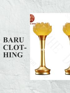 LED Crystal Lotus Lamp Buddhist Altar Light Eternal Glow Buddha Offering Light Home Buddhist Altar Supplies