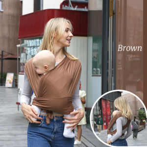 VREN ผ้าห่มเด็กอ่อนอเนกประสงค์กลางแจ้งเป้อุ้มเด็กอ่อนห่ออุปกรณ์รับน้ำหนักทารกที่เหมาะกับสรีระระบายอากาศได้