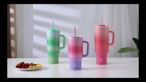 New Christmas 2026 Gifts Tumbler Christmas Cups 40 Oz Insulated Tumbler With Straw and Handle for Sale