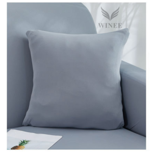 Vỏ gối sofa 45x45 màu trơn vải thun mỏng mịn mềm mại co giãn