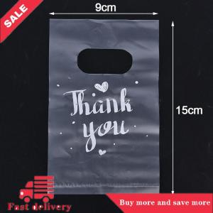 [COD] 100Pcs Mini Thank you Plastic Gift Bags Wedding Candy Bags Shopping Carrier Bags
