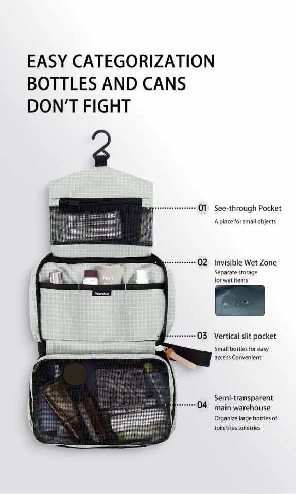 Naturehike travel toiletries bag mens outdoor portable travel suit