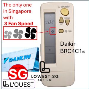 Replacement BRC4C159 RC4C160 RC4C161 for DAIKIN AirCon Remote Control (local seller)