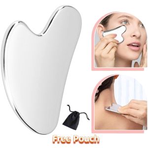 Multifunction Guasha Massager Gua Sha Scrap Stainless Steel Guasha Scraper Face Lift Slimming Device
