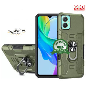VIVO Y27 CASE ROBOT HIT EYE RING STANDING CESING BELAKANG-CASE PENUTUP HEADPHONE