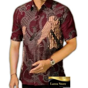 Batik Pria Lengan Pendek- baju batik pria terbaru 2025 New Motif Pekalongan Seragam Batik Exclusive