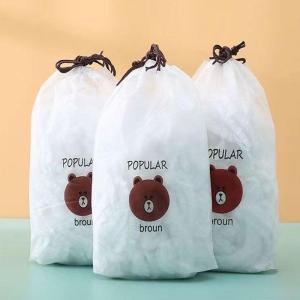 SET 10 Bịch Màng Bọc Thực Phẩm Gấu (1 Bịch 90-95 chiếc) Chất Liệu HDPE Không Mùi
