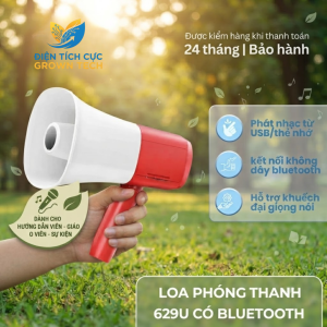 Loa Phóng Thanh 629u tích hợp bluetooth đa năng với công suất 100w âm to rõ ràng linh hoạt