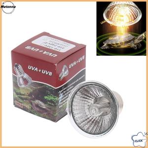 Follow Get More【Metonna】 25 50 75W UVA+UVB 3.0 Reptile Lamp Bulb Turtle Basking UV Light Bulbs Heating Lamp Temperature Controller