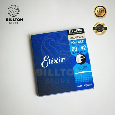 Senar Gitar Elektrik Elixir Nanoweb Nickel Plated Steel Gitar String Kualitas Premium / Elixir Electric Guitar Strings Nanoweb Nickel Plated Steel