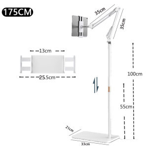 Floor Stand Holder Long Arm Double Pole Flexible Tablet 150cm Phone Support Lounger Bed Mount Bracket双杆落地支架